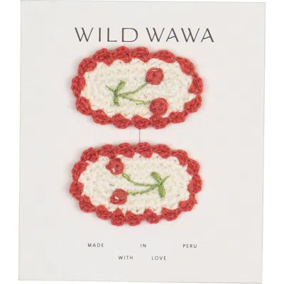 Wild Wawa Kids'  Crochet Clip Set In Multi