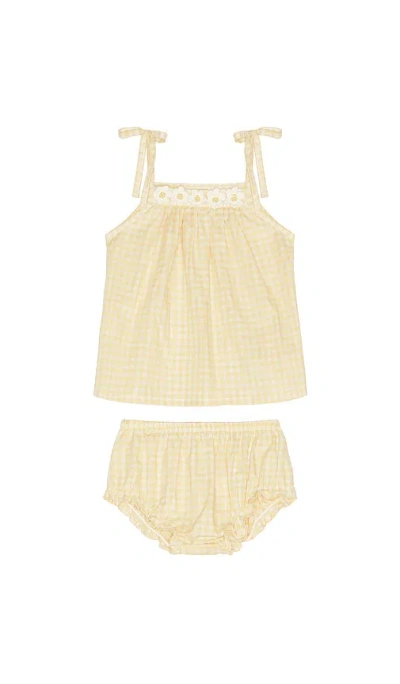 Wild Wawa Crochet Daisy Set In Nude