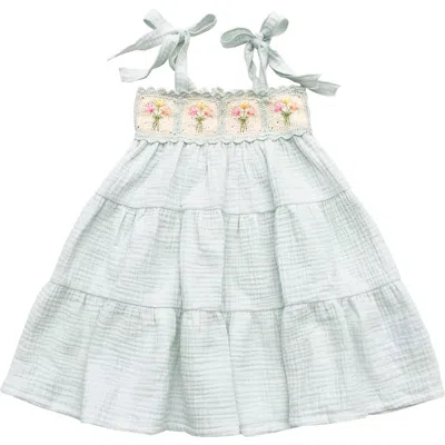 Wild Wawa Kids'  Crochet Dress In Blue