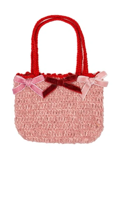 Wild Wawa Crochet Purse In Pink