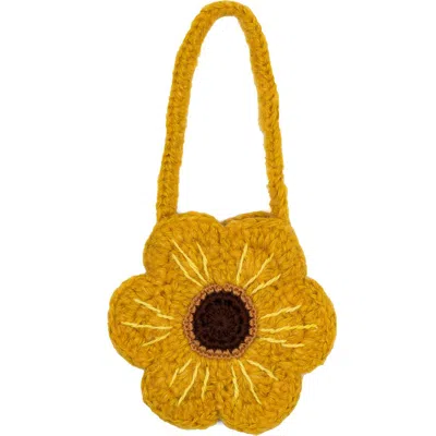 Wild Wawa Kids'  Crochet Purse In Yellow