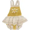 Wild Wawa Daisy Romper In Yellow