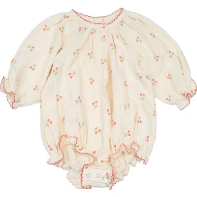 Wild Wawa Babies'  Gauze Romper In Neutral