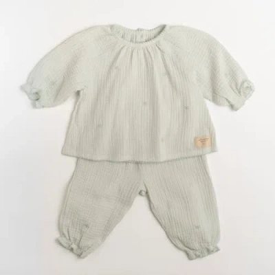 Wild Wawa Kids'  Gauze Two Piece Set In Embroidered Stars