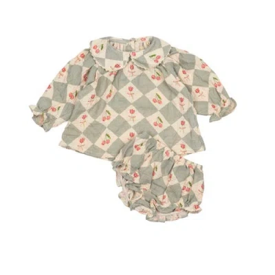 Wild Wawa Babies'  Georgina Set In Green