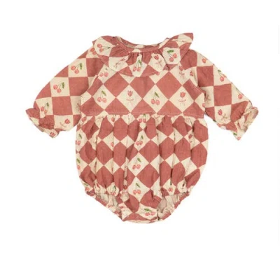Wild Wawa Babies'  Hazel Romper In Red