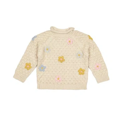 Wild Wawa Babies'  Jardin Sweater In Multi