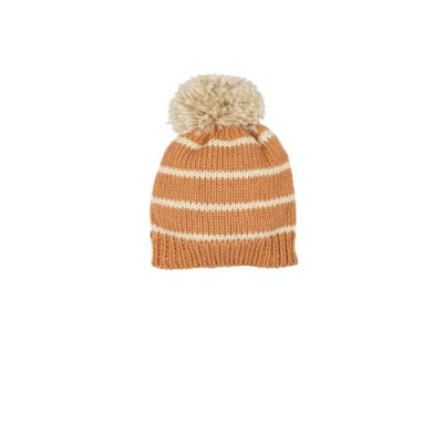 Wild Wawa Kids'  Knitted Beanie In Brown