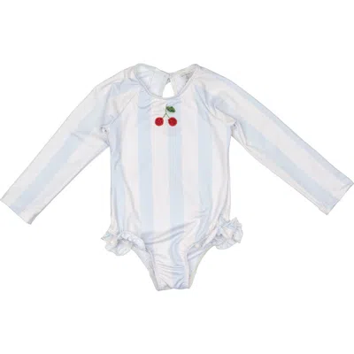 Wild Wawa L/s Cherry Swimsuit In White