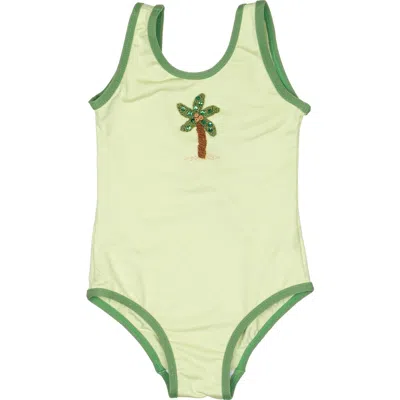 Wild Wawa Palm Swimsuit In Green