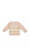 Wild Wawa Patchwork Sweater In Pink