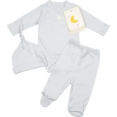 Wild Wawa Kids'  Pima Embroidered Bundle Set In Gray