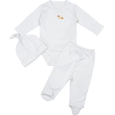 Wild Wawa Kids'  Pima Embroidered Bundle Set In Gray