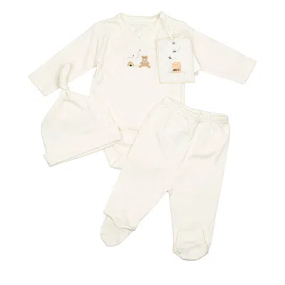 Wild Wawa Kids'  Pima Embroidered Bundle Set In Neutral