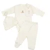 Wild Wawa Kids'  Pima Embroidered Bundle Set In Neutral