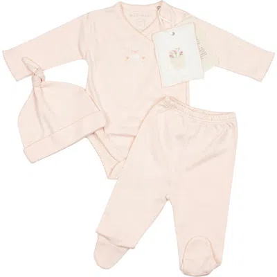 Wild Wawa Kids'  Pima Embroidered Bundle Set In Nude