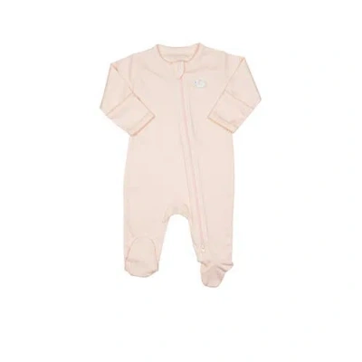 Wild Wawa Kids'  Pima Embroidered Footie In Pink