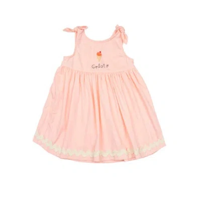Wild Wawa Babies'  Piper Dress In Pink