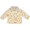 Wild Wawa Babies'  Quilted Jacket In Yellow