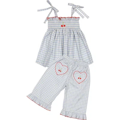 Wild Wawa Kids'  Ruffle Pant Set In Gray