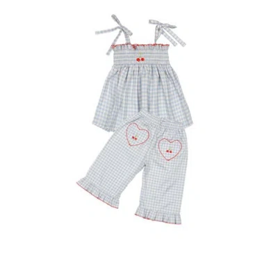 Wild Wawa Kids'  Ruffle Pant Set In Gray