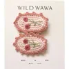 Wild Wawa Scallop Clip Set In Pink