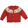Wild Wawa Sweetheart Cardigan In Red