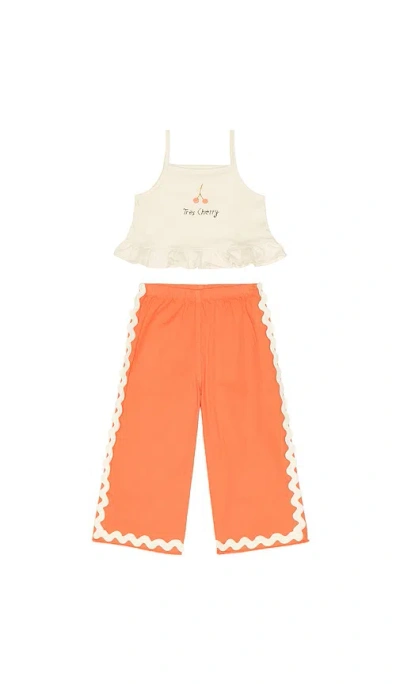 Wild Wawa Kids' Wide Leg Pant Set In Multi