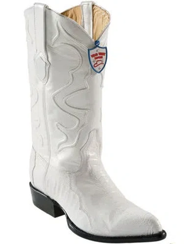 Pre-owned Wild West Boots Wild West Genuine White Ostrich Leg Cowboy Western Boots J Toe Handmade D