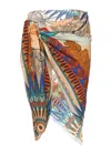 Wild Zoulou Scarf Beige In Multi
