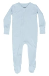 Wildbird Cloudblend™ Footie One-piece Pajamas In Gray