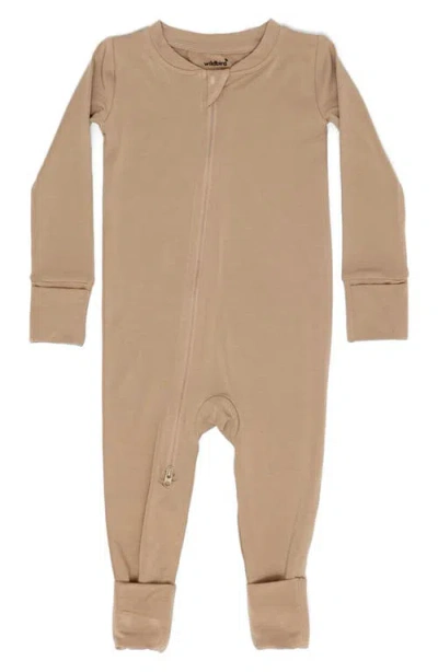 Wildbird Babies'  Cloudblend™ One-piece Pajamas In Brown