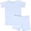 Wildbird Babies'  Cloudblend™ Two-piece Short Pajamas In Gray