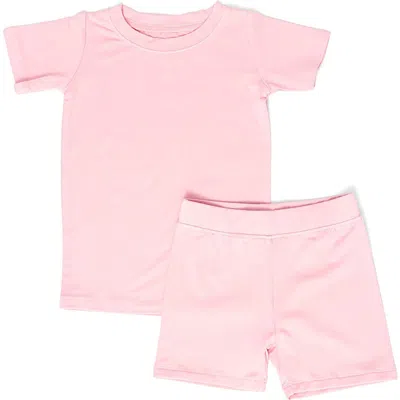Wildbird Babies'  Cloudblend™ Two-piece Short Pajamas In Pink