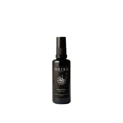 Wilder Botanics Black Sensorial Bath Oil Vetiver