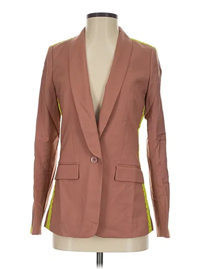 Wildfang Blazer Jacket In Brown