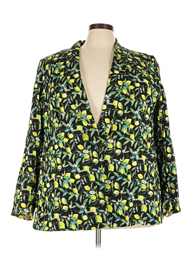 Pre-owned Wildfang Blazer Jacket In Green