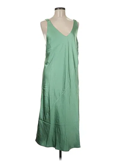Pre-owned Wildfang Casual Dress In Green