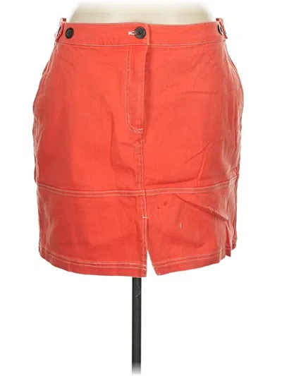 Pre-owned Wildfang Casual Skirt In Orange