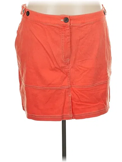 Pre-owned Wildfang Casual Skirt In Orange