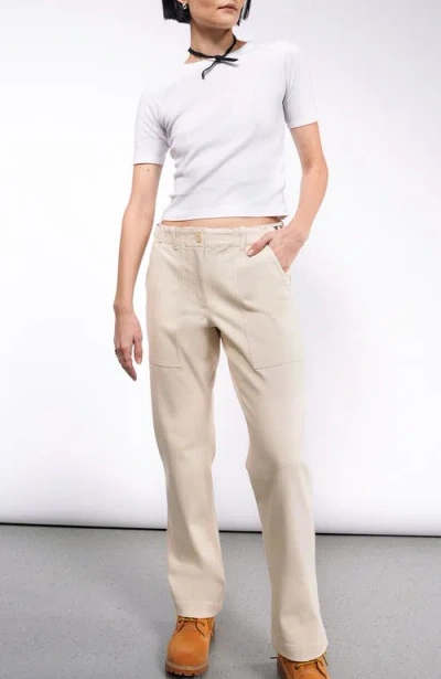 Wildfang Essential Denim Utility Pant In Natural