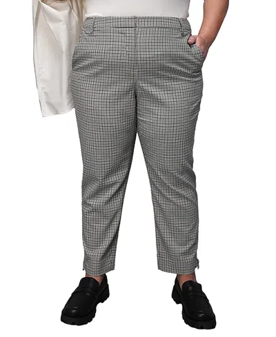 Wildfang Plus The Empower Zipper Slim Crop Pant In Black