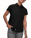 Wildfang Plus The Essential Oxford Button Up Shirt In Black