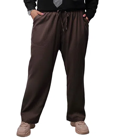 Wildfang Plus The Everyday Drawstring Pant In Brown