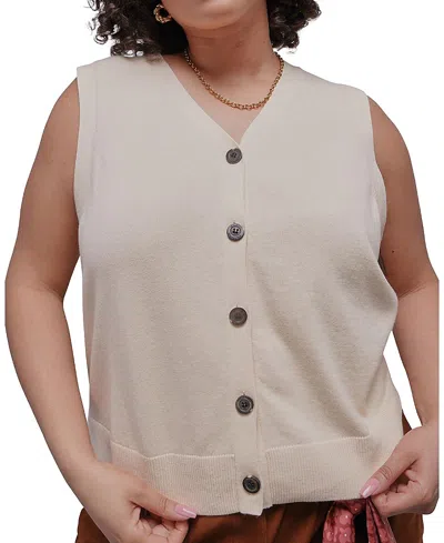 Wildfang Plus The Everyday Sweater Vest In Gray