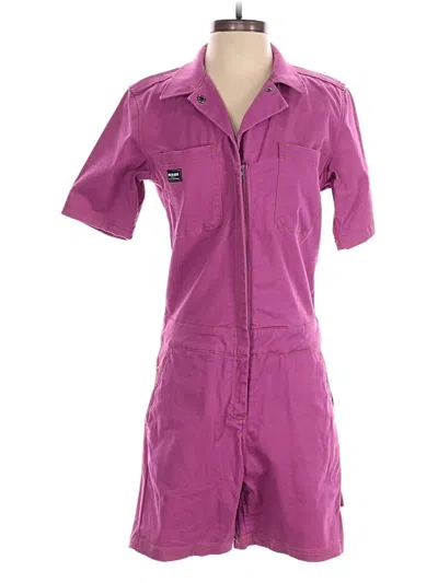 Pre-owned Wildfang Romper In Purple