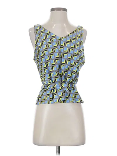 Wildfang Sleeveless Blouse In Blue