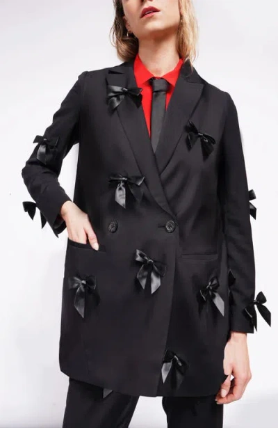 Wildfang The Empower Bows Double Breasted Blazer