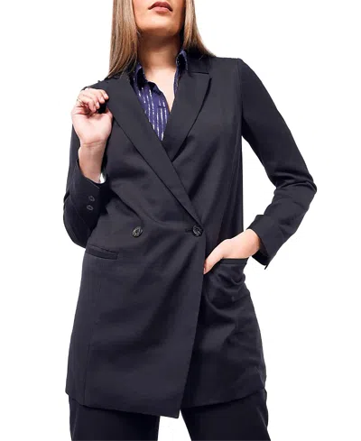 Wildfang The Empower Double Breasted Blazer In Black