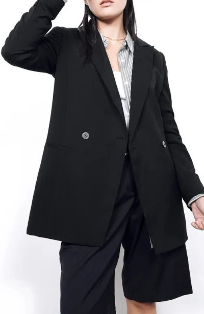 Wildfang The Empower Double Breasted Blazer In Black